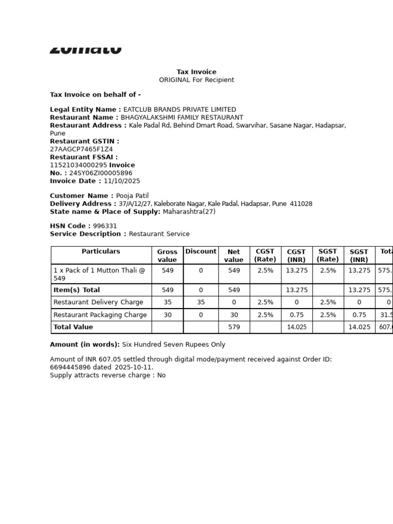 Order - Invoice 11 Oct 2025 | PDF