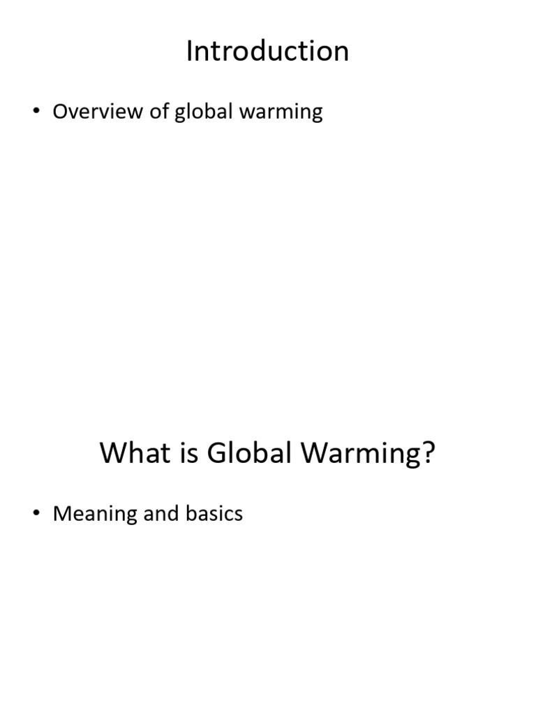 Global Warming Causes Effects Solutions | PDF