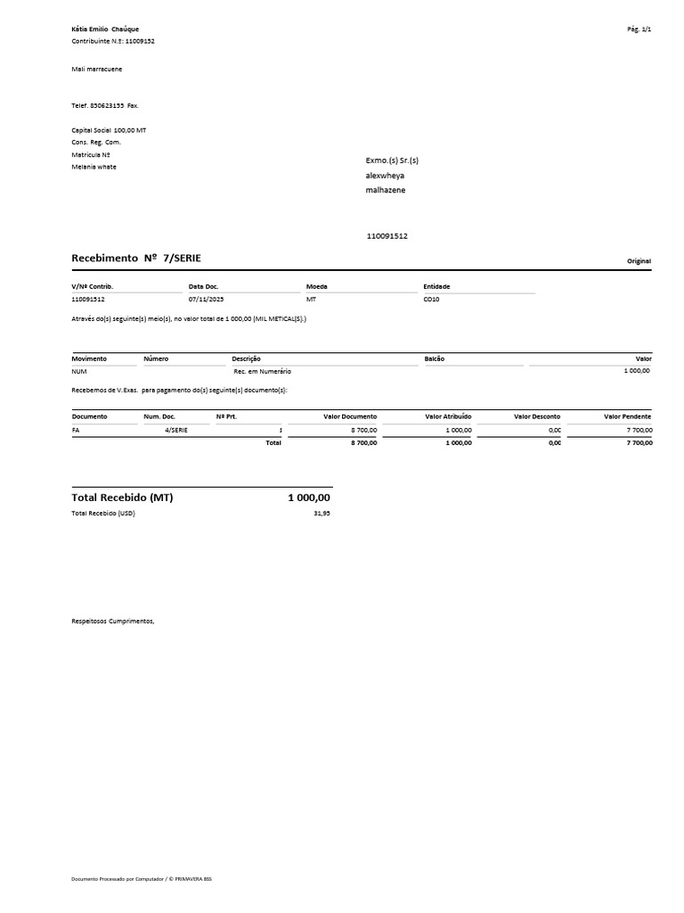 Recibo 2 - 114352112 | PDF