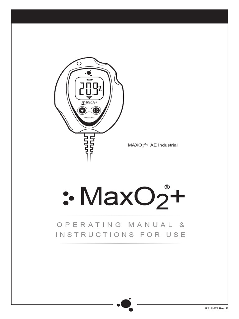 Manual Analizador de Oxigeno MAX 02+ | PDF | Humidity | Electrochemistry