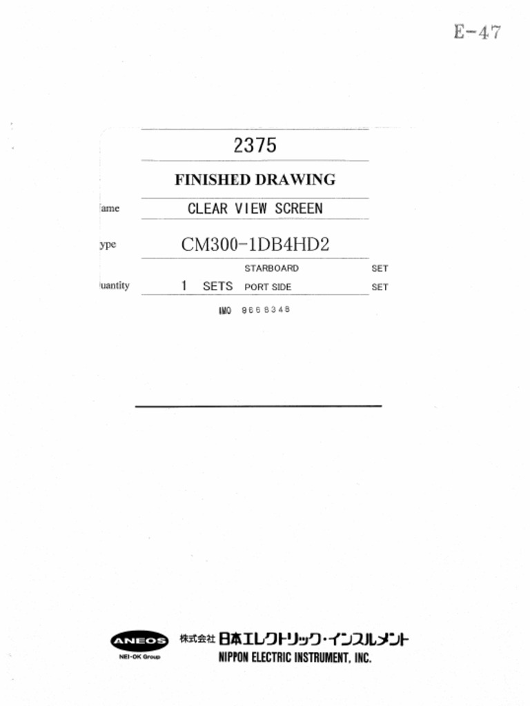 E-47 - Clear View Screen | PDF