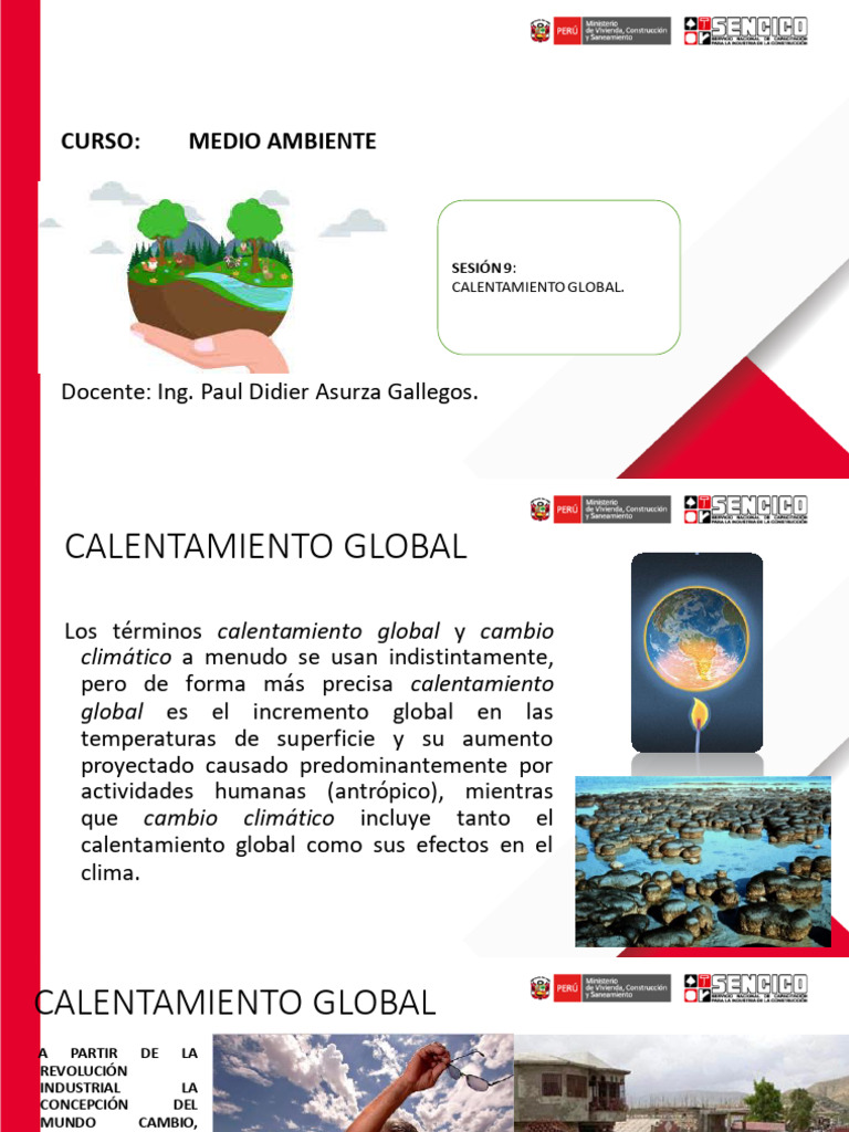 Sesion 9 - Calentamiento Global | PDF | Gases de efecto invernadero ...