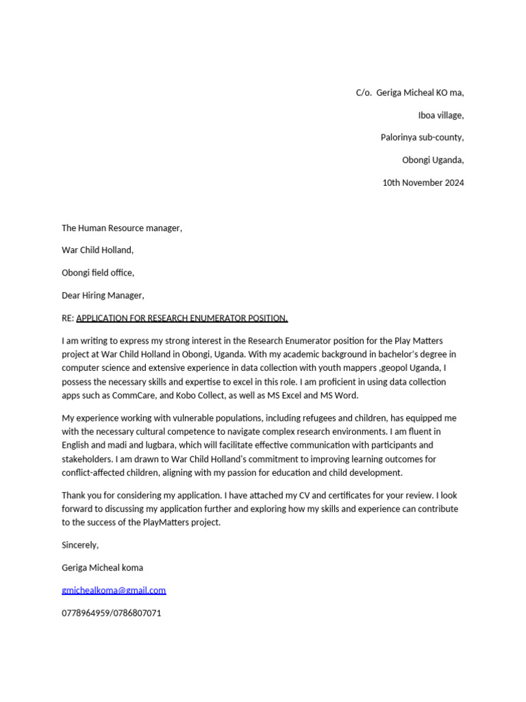 App Letter | PDF