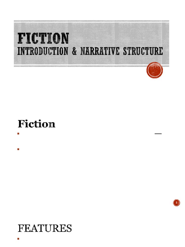 Fiction - Introduction & Narrative Structure | PDF | Plot (Narrative ...