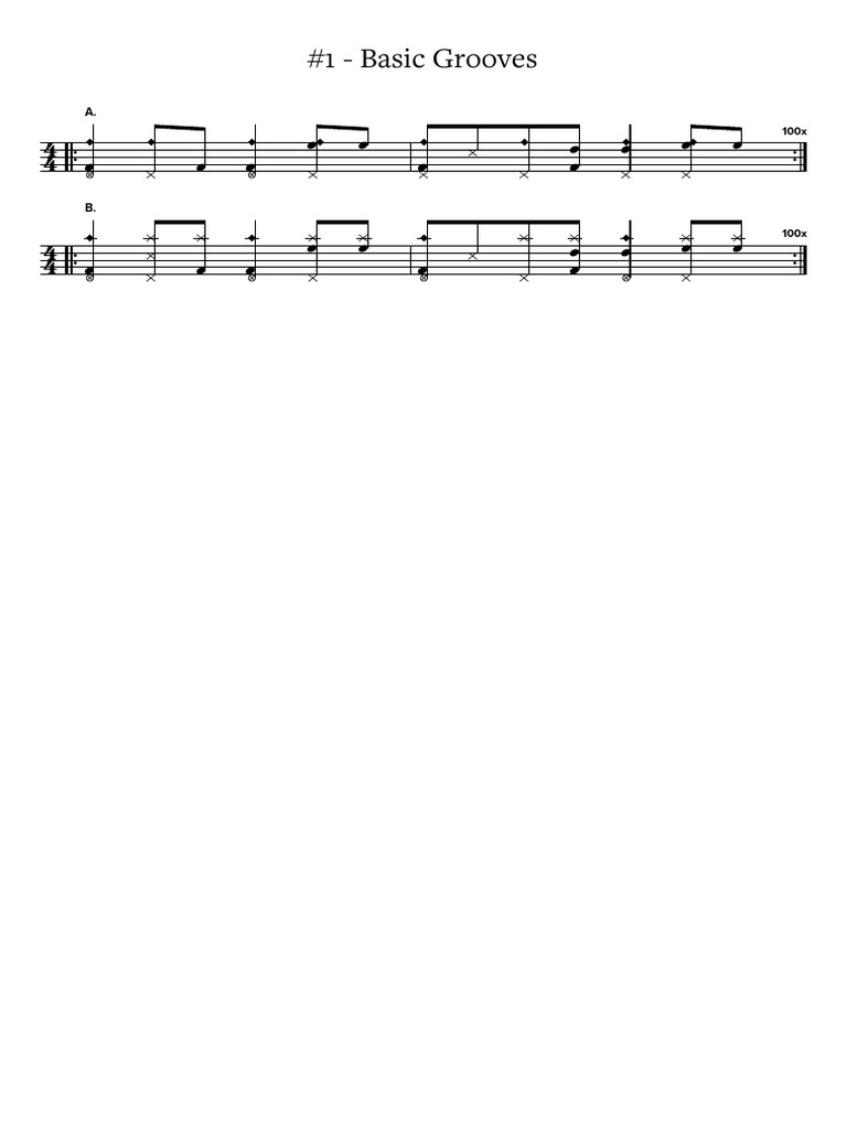 1 Basic Grooves | PDF
