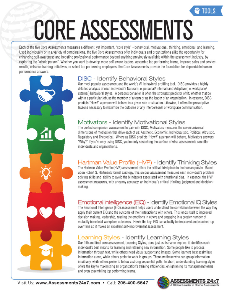 Core Assessmentsv4 | PDF