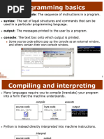 Thonny Python Arithmetic Basics | PDF | Computer Program | Programming