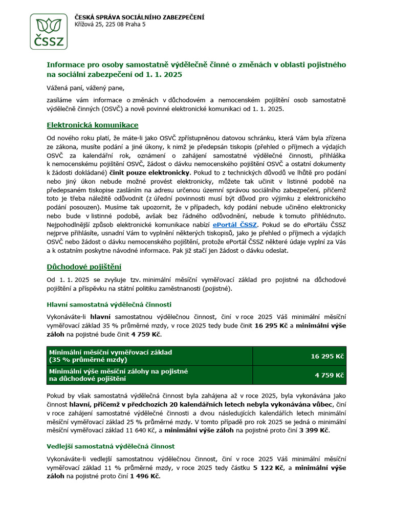 Priloha 1455069207 0 Zmeny V Oblasti Pojistneho Na Socialni Zabezpeceni ...