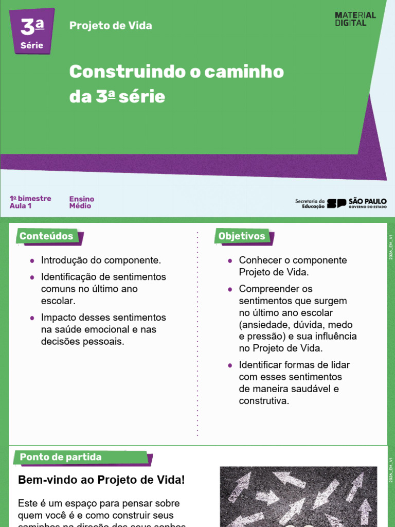 Aula de Projeto de Vida - 1........................... | PDF | Atenção ...
