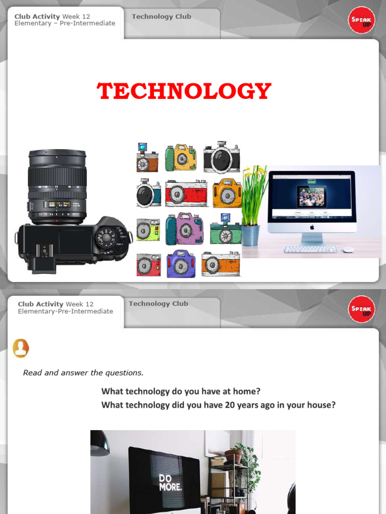 Elementary-Pre-Intermediate CA WEEK 12 TECHNOLOGY | PDF | Smartphone ...