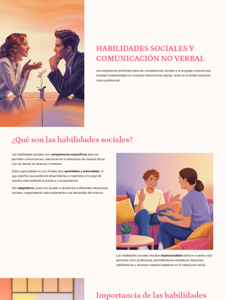 Habilidades Sociales y Comunicacion No Verbal | PDF | Comunicación no ...