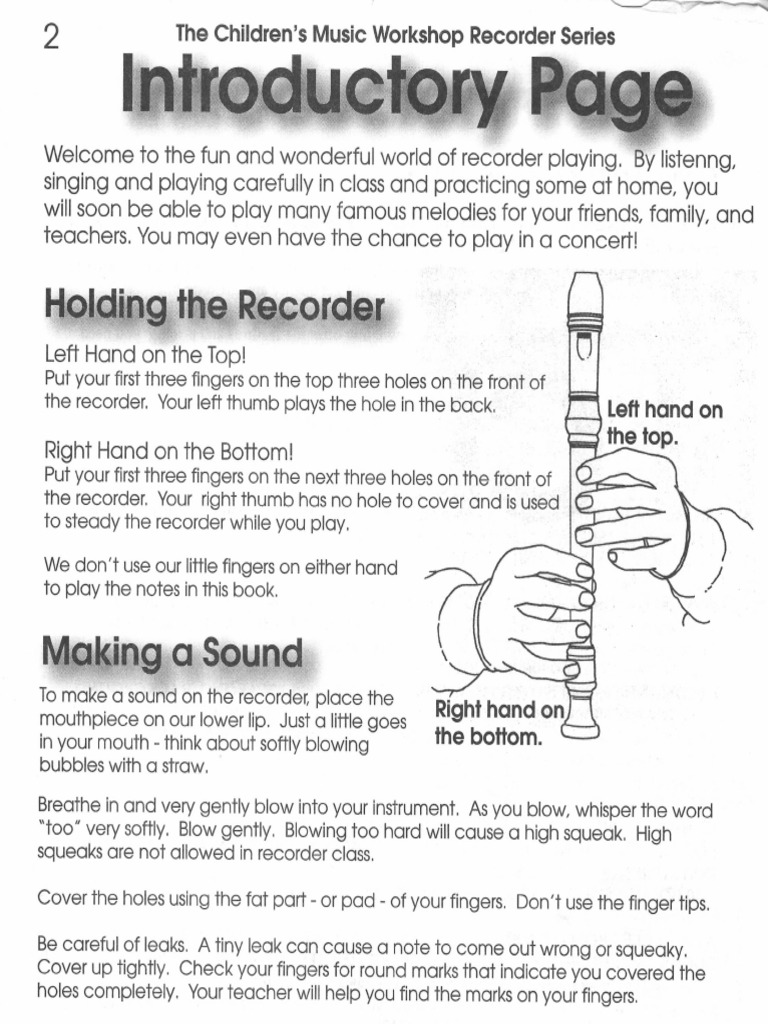 Beginning Recorder Pack | PDF