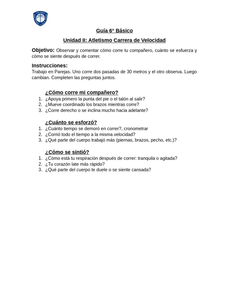 Guia 6to Basico B Practica | PDF