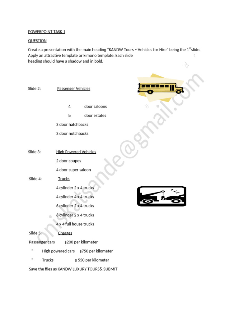 Powerpoint Task 1 | PDF