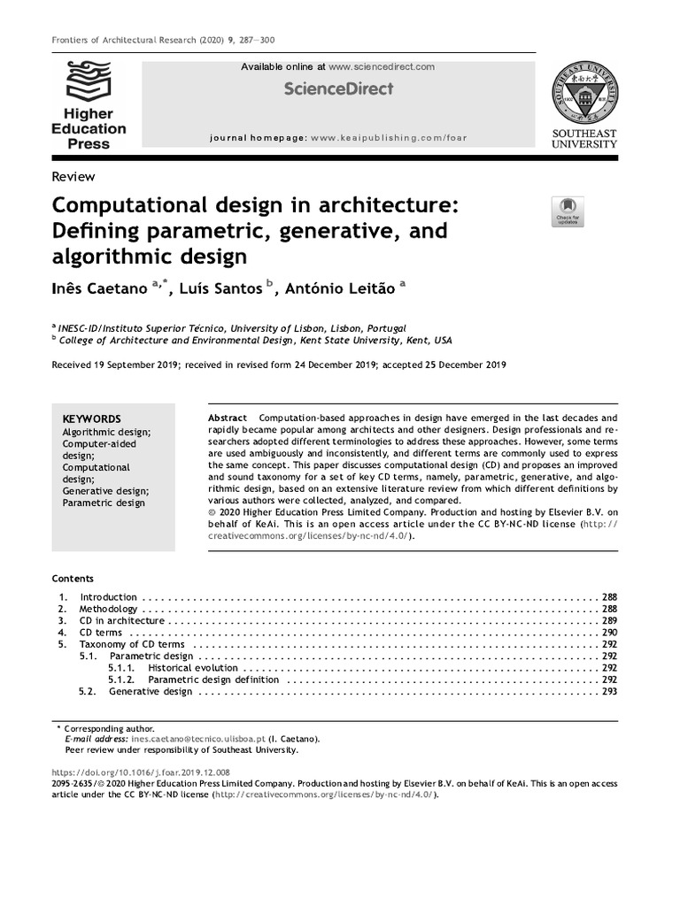 Computational Design in Architecture - D.. | PDF