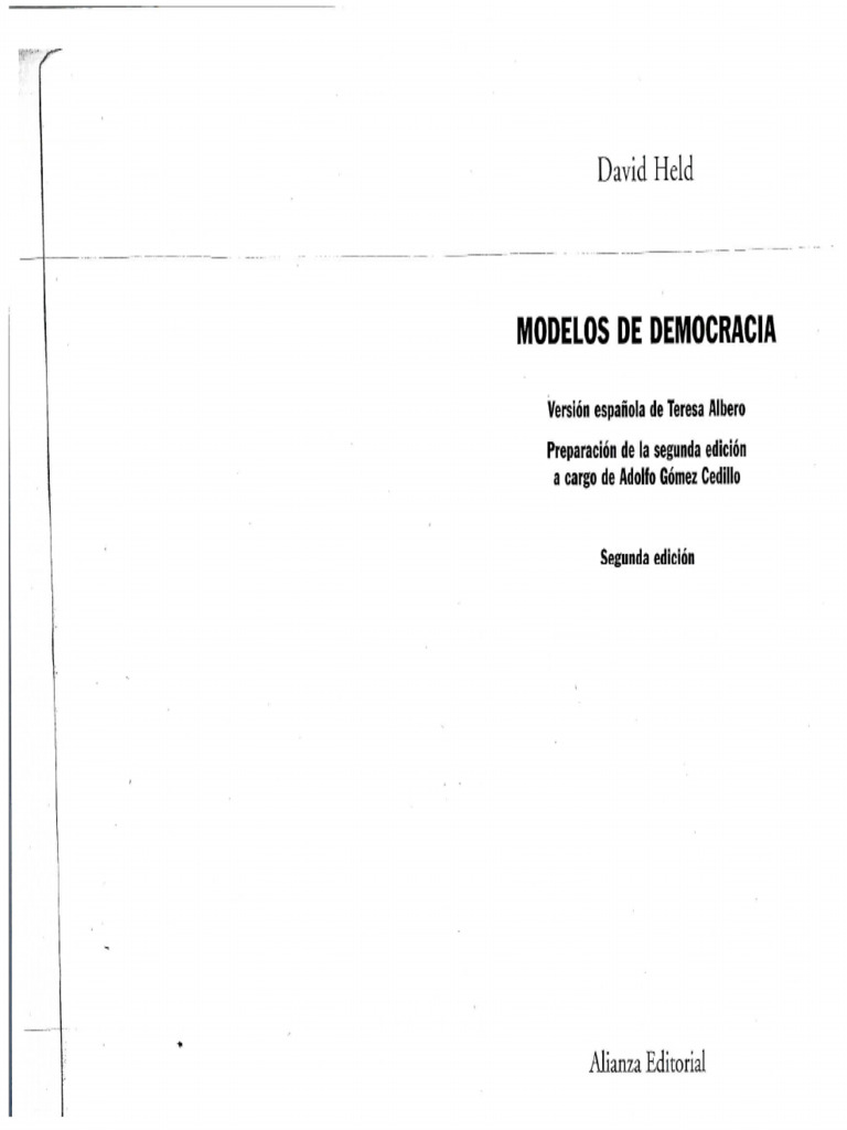 Modelos de Democracia - David Held | PDF