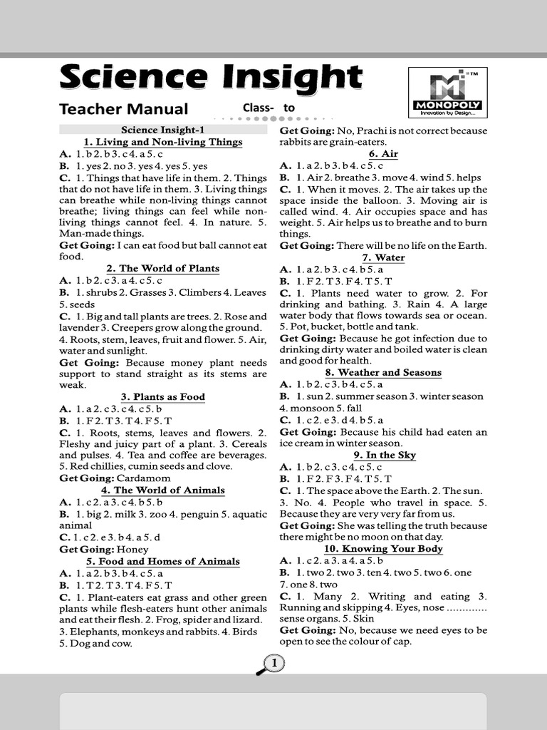 Science Insight 1-8 | PDF