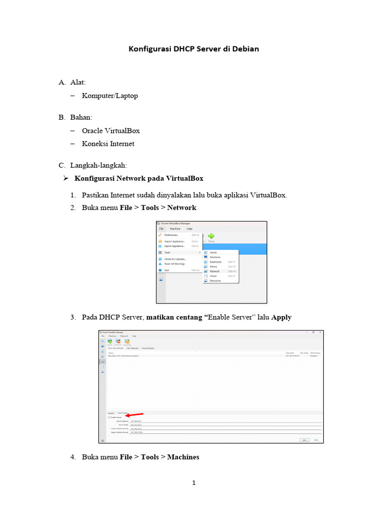 Konfigurasi DHCP Server Di Debian 13 | PDF