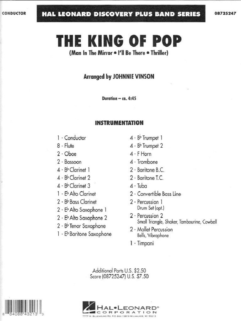 The King of The Pop Score | PDF