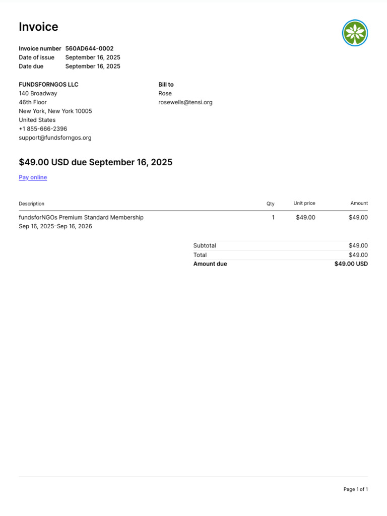 Invoice 560AD644 0002 | PDF