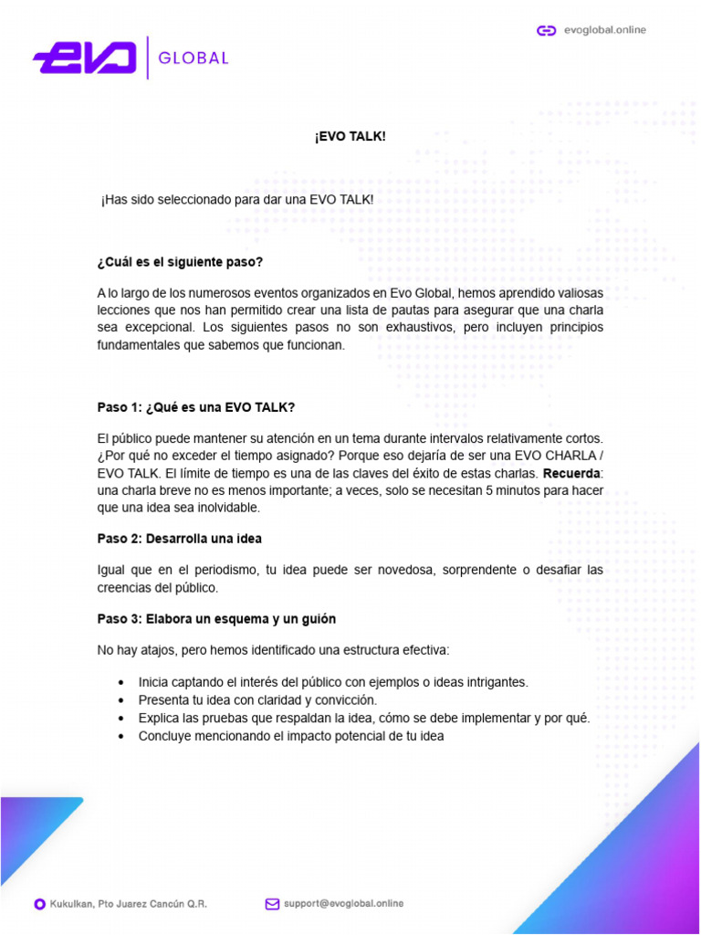 Evo Talk | PDF