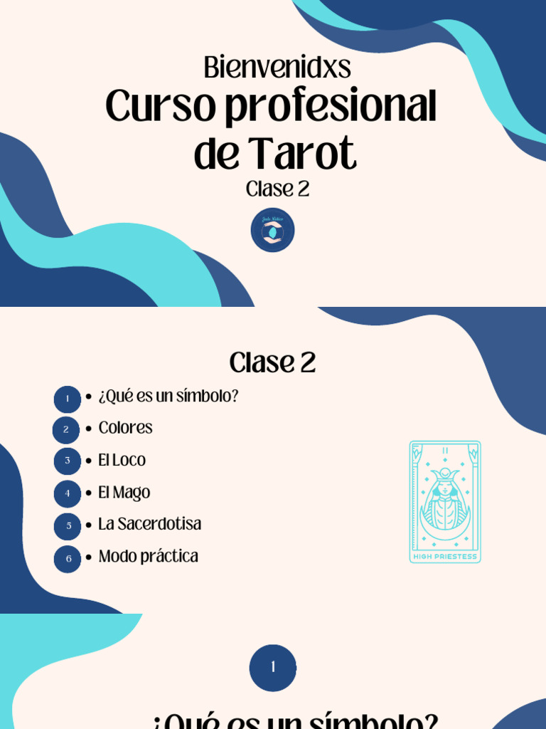 Curso Profesional de Tarot - Clase 2 Marzo 2025 (2) | PDF | Felicidad ...