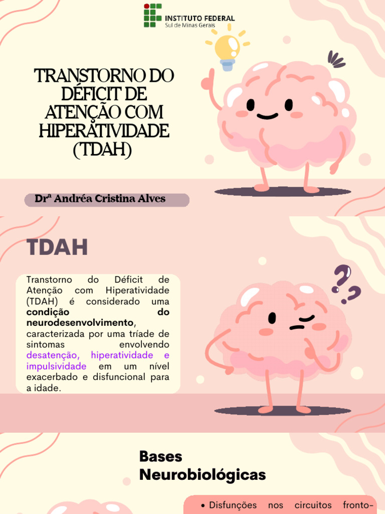 Transtorno Do Déficit de Atenção Com Hiperatividade (Tdah) | PDF ...