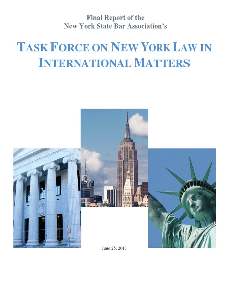 Task Force On New York Law in International Matters | PDF | Arbitration ...