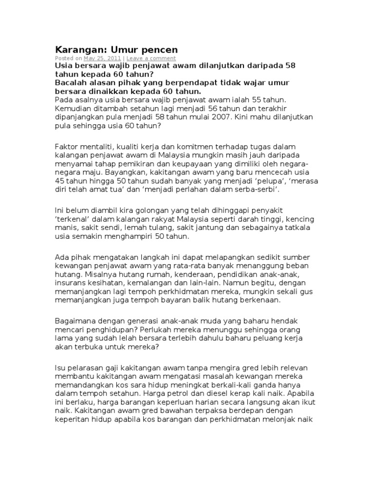 Karangan Pelbagai Pdf