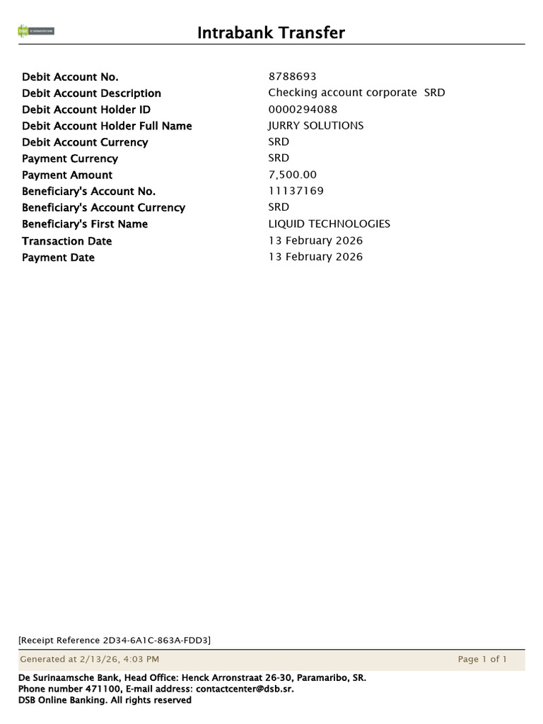 Receipt 132780020260213160351848000 | PDF