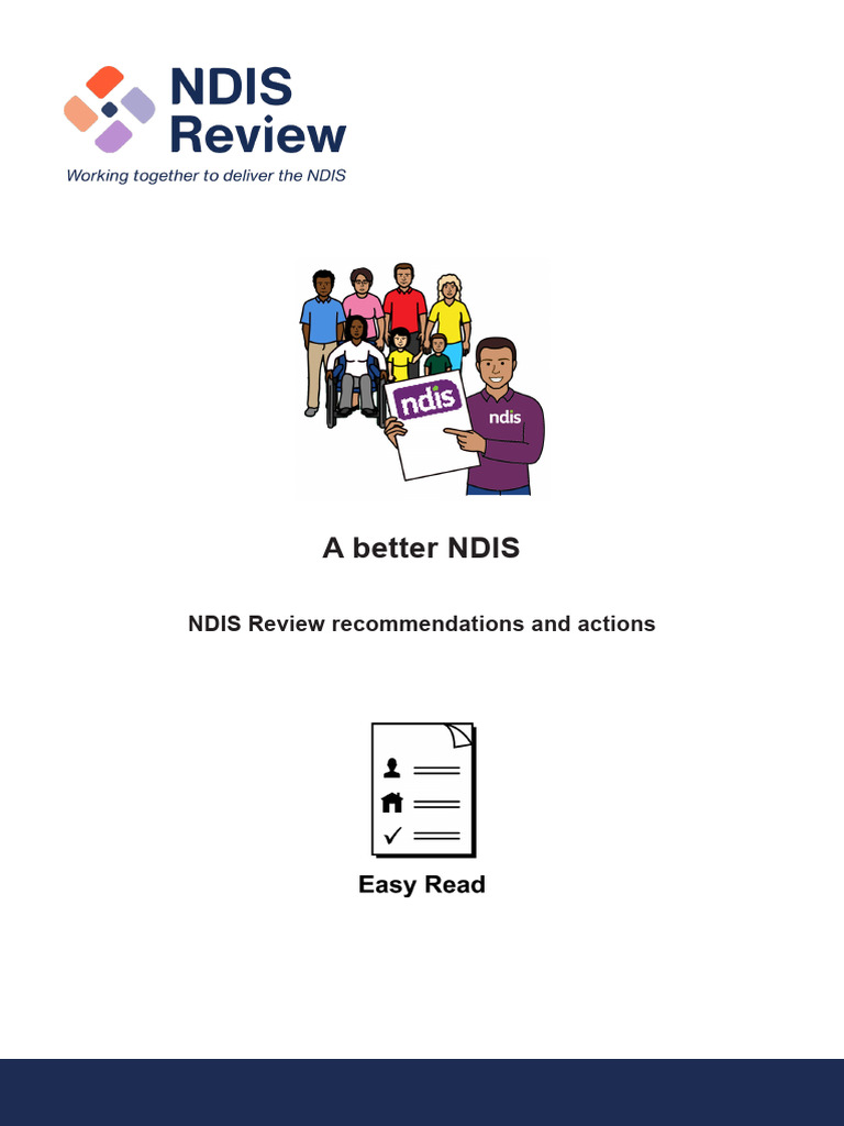 A Better Ndis Recommendations Actions | PDF | Intellectual Disability ...
