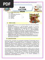 Plan Lector para Primer Grado | PDF | Maestros | Salón de clases