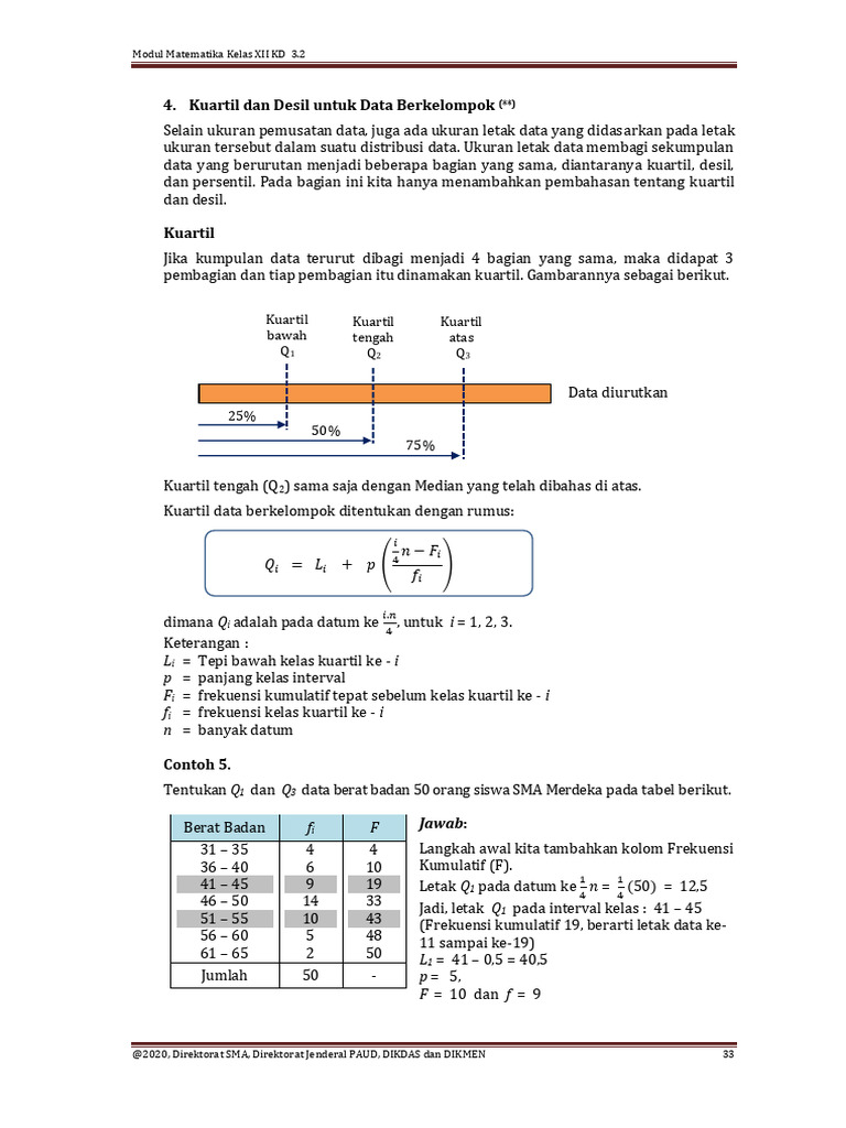 Ukuran Letak Data | PDF