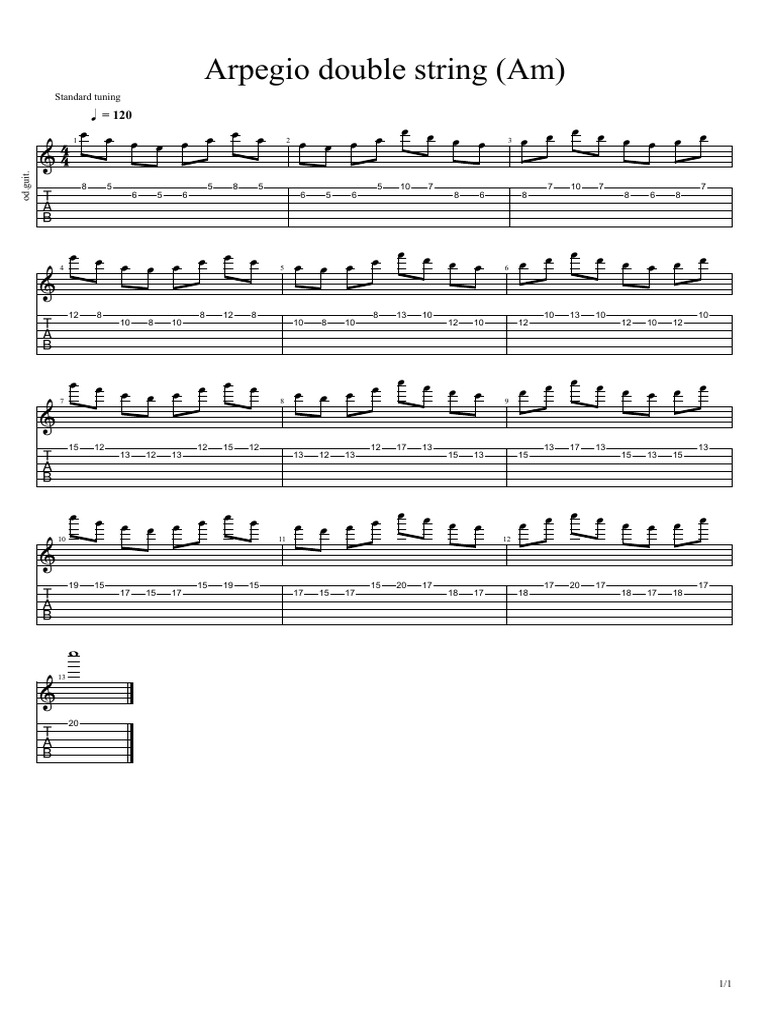 Arpegio Double String | PDF