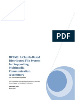 A Chunk-Based  Distributed File System  for Supporting  Multimedia  Communication - Summary