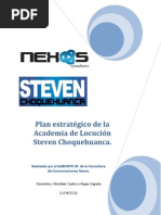 Plan estratégico de Relaciones Públicas Academia Steven Choquehuanca