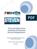 Plan estratégico de Relaciones Públicas Academia Steven Choquehuanca