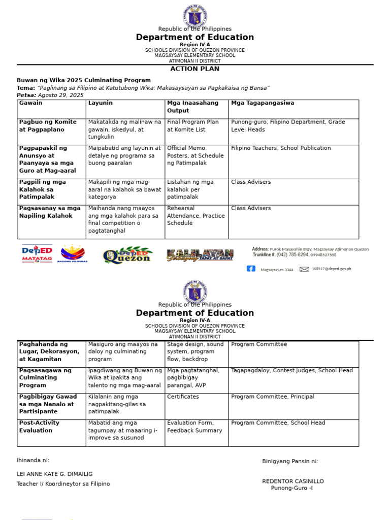 Action Plan | PDF