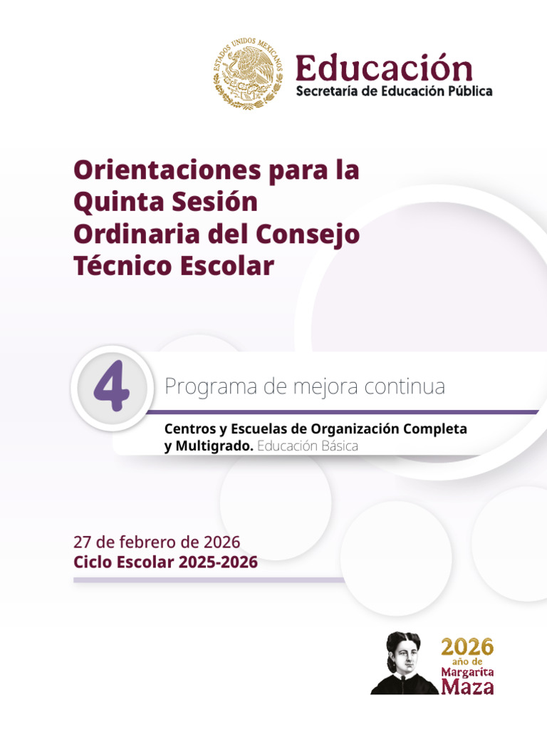 Programa de Mejora Continua | PDF | Enseñando | Educación primaria