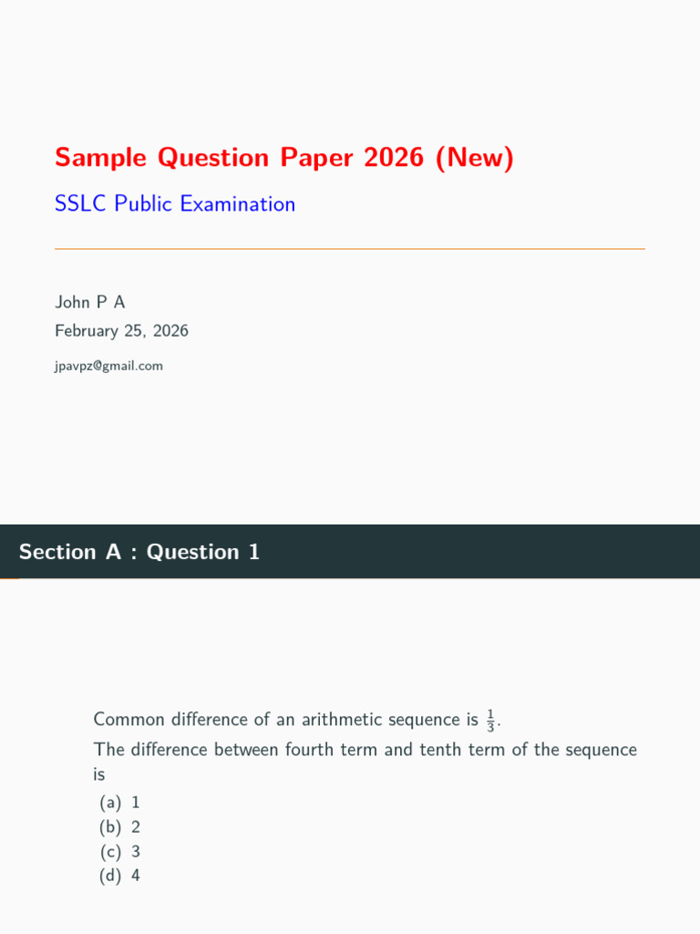 Practice Paper Slide | PDF | Circle | Area