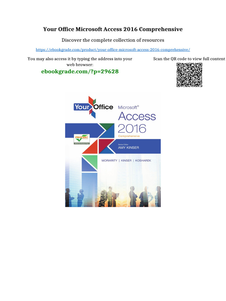 Your Office Microsoft Access 2016 Comprehensive Full Digital Chapters ...