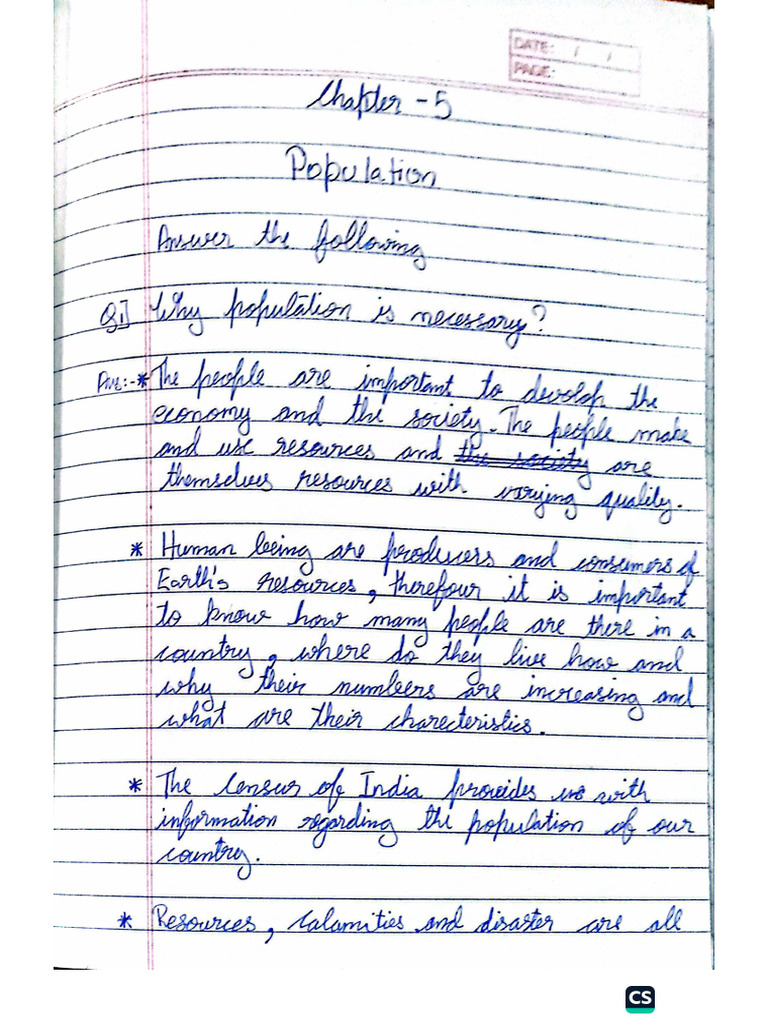 Population Notes | PDF