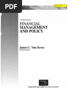 Download Financial Management  Policy by James c Van Horne 12th edition by Kashif Mirza SN100728869 doc pdf