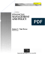 Financial Management & Policy by James C. Van Horne 12th Edition