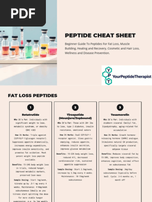 Peptide Cheatsheet | PDF
