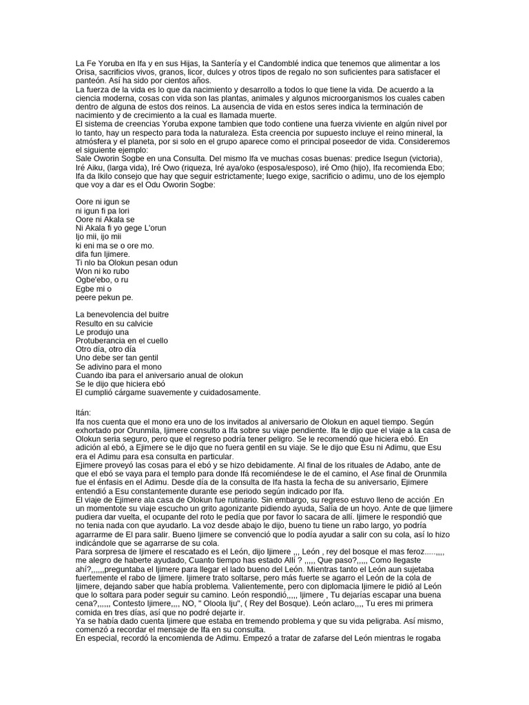 Adimu Tradicionalista | PDF | Santeria | Religiones religiosas