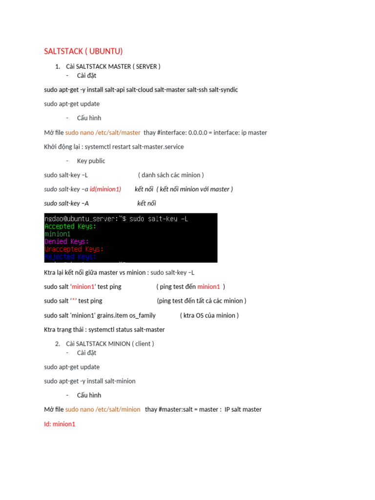 Cài SALTSTACK | PDF