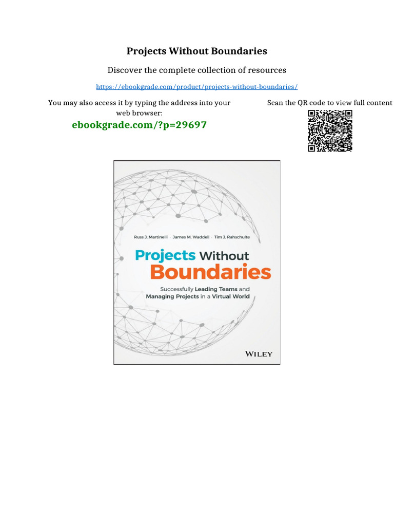 Projects Without Boundaries PDF Version | PDF