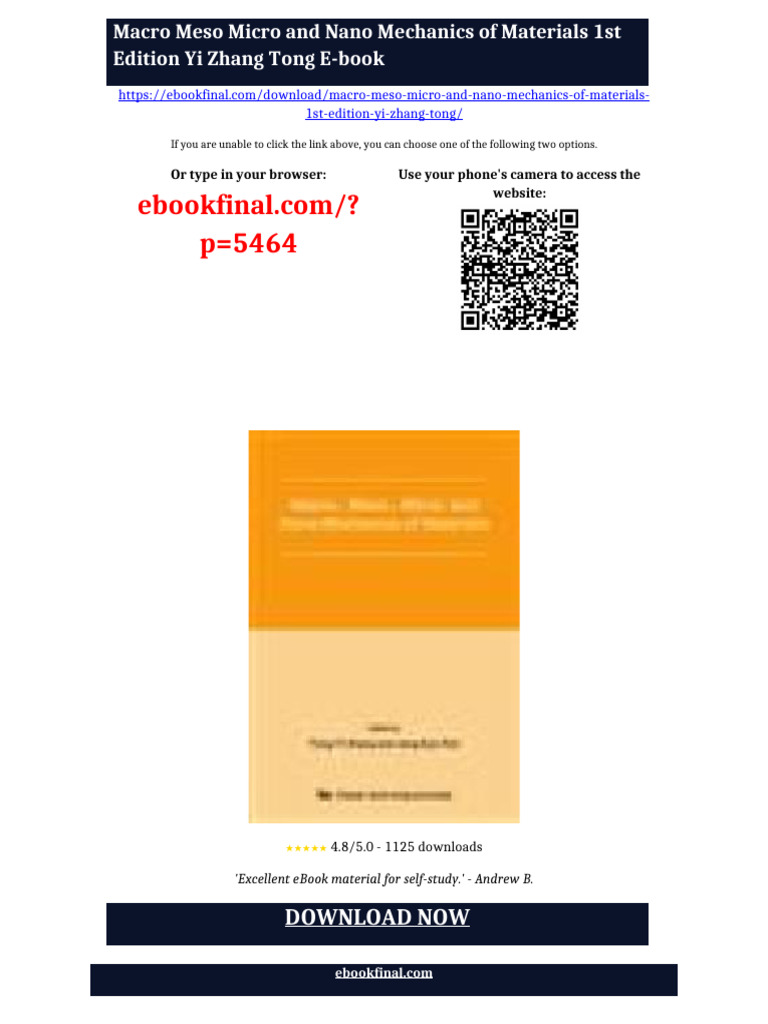 Macro Meso Micro and Nano Mechanics of Materials 1st Edition Yi Zhang ...