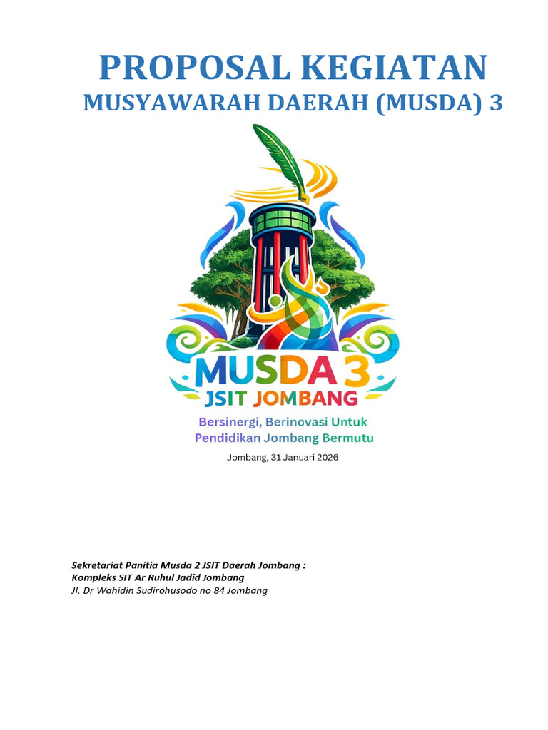 Proposal Musda 3 2026 | PDF